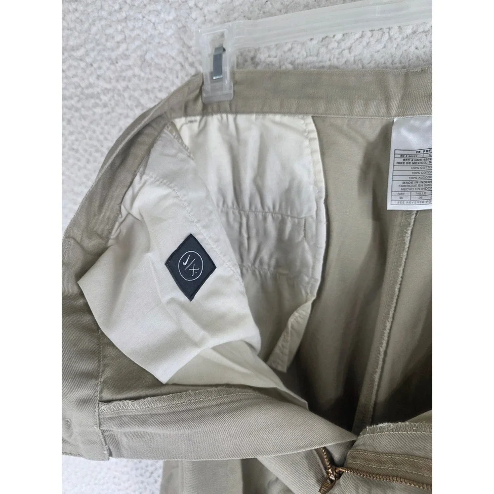 Vtg Deadstock Nike Playerpant Mens 36 Khaki Pleated Pant Unhemmed 152617-235 NWT